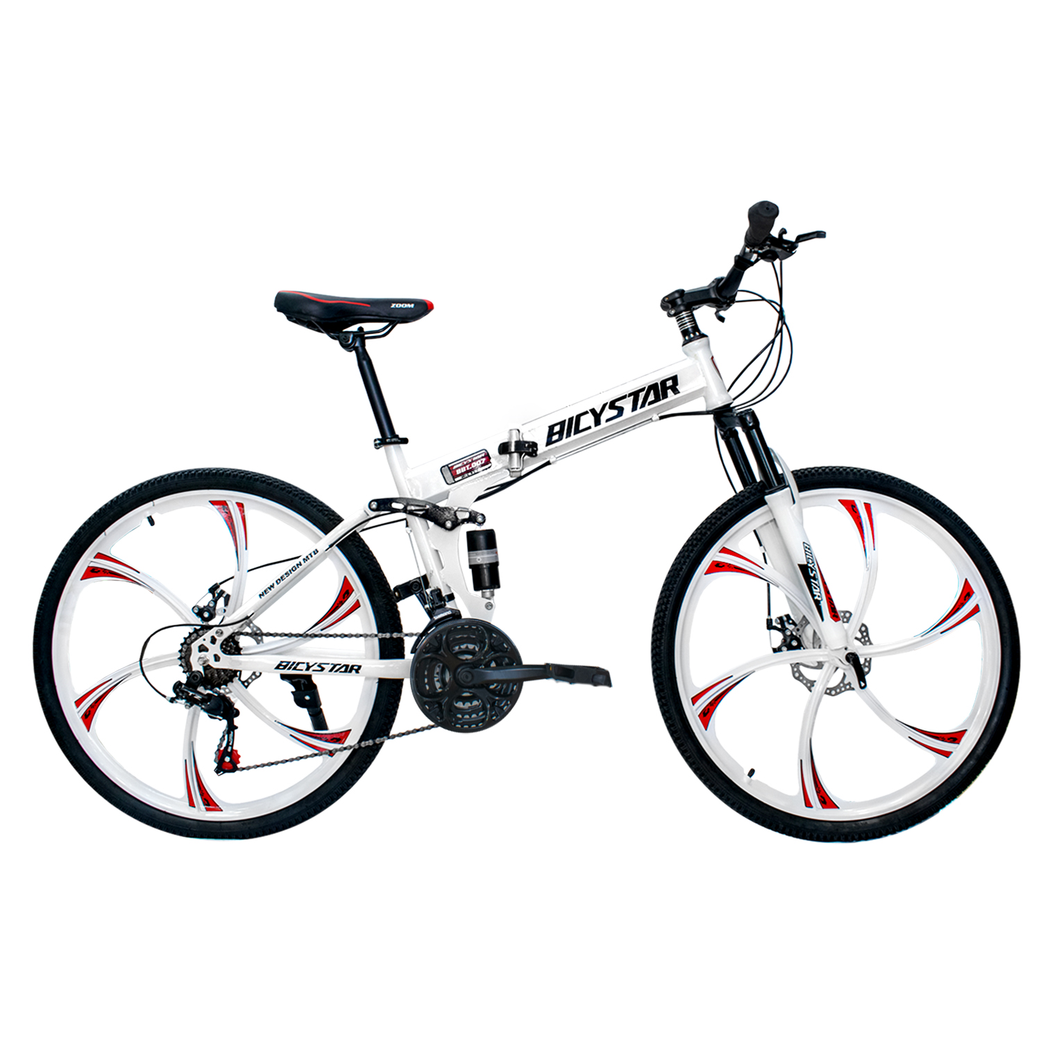 Bicicleta Plegable Bicystar Magnesio Aro 26 Blanco – Buccano Bike